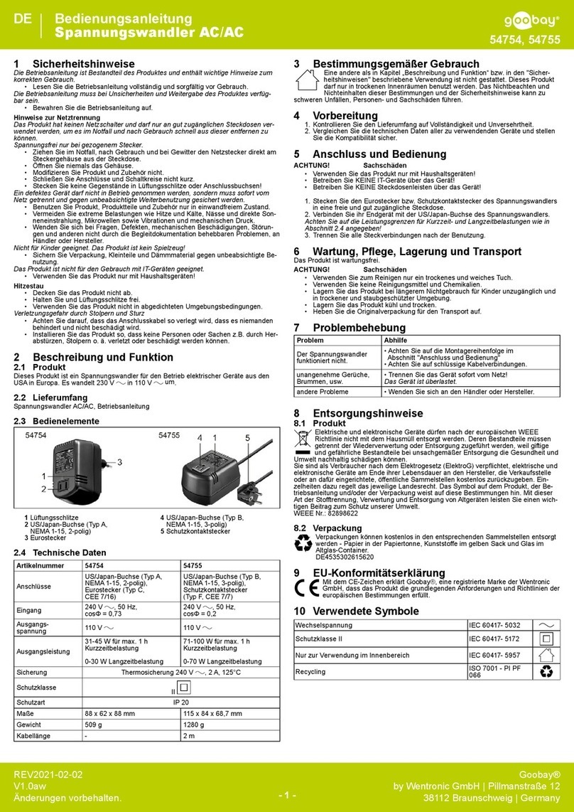 Goobay 54754 user manual