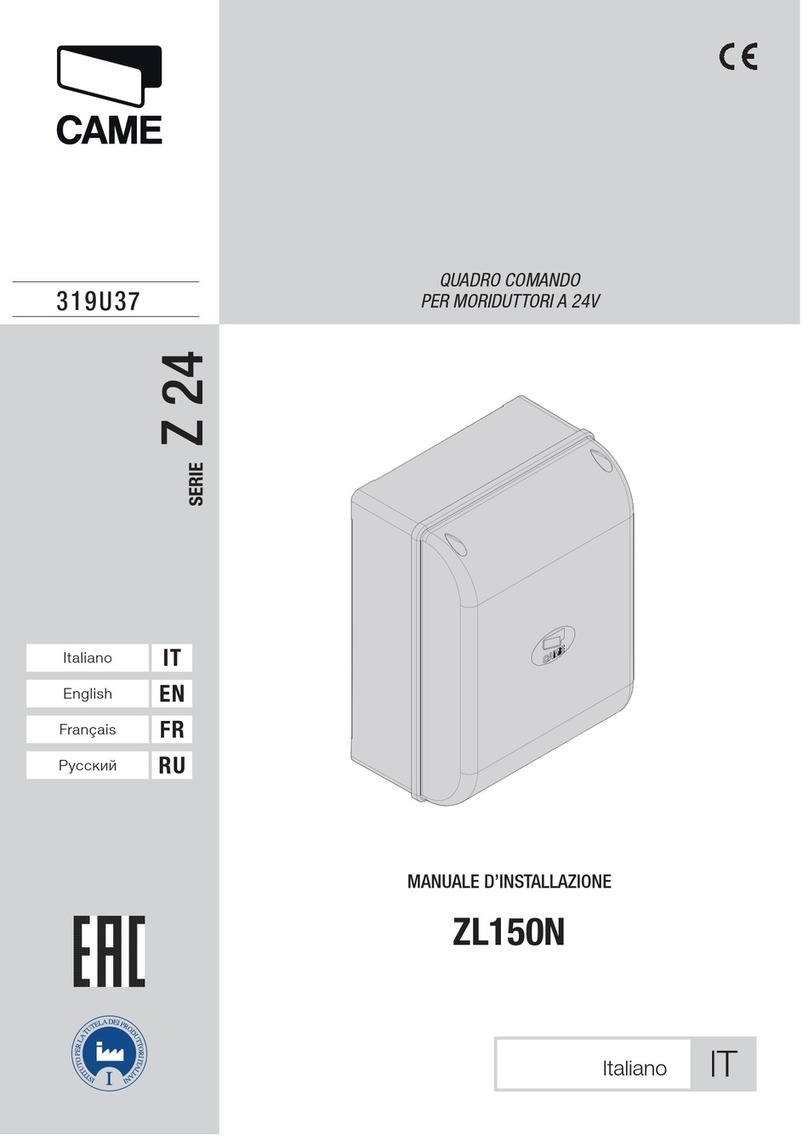 CAME Z 24 Series User manual