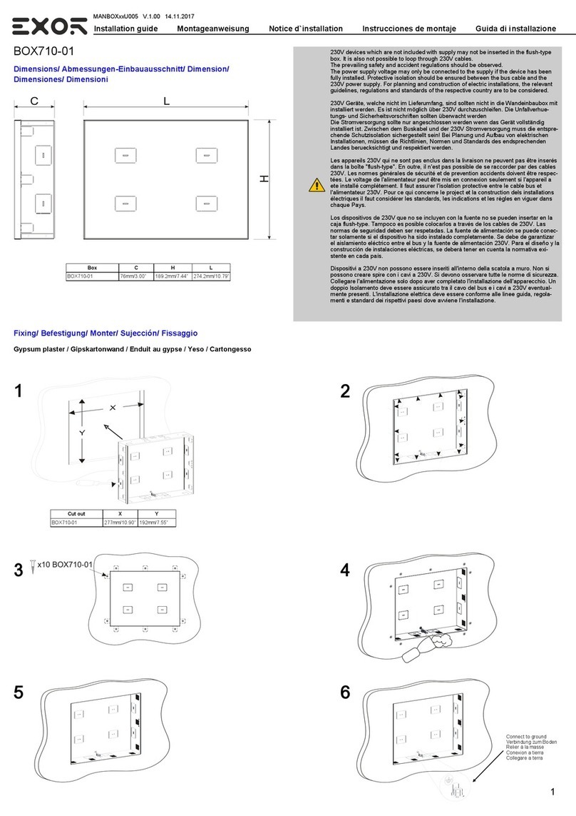 Exor BOX710-01 installation guide