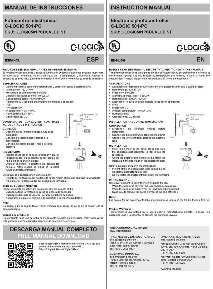 C-LOGIC 501-PC instruction manual