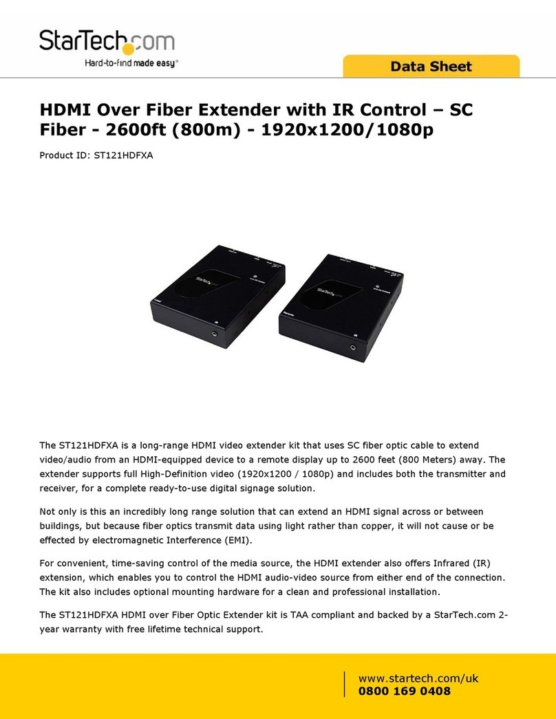 StarTech.com ST121HDFXA User manual
