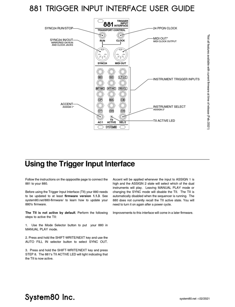 System80 881 User manual