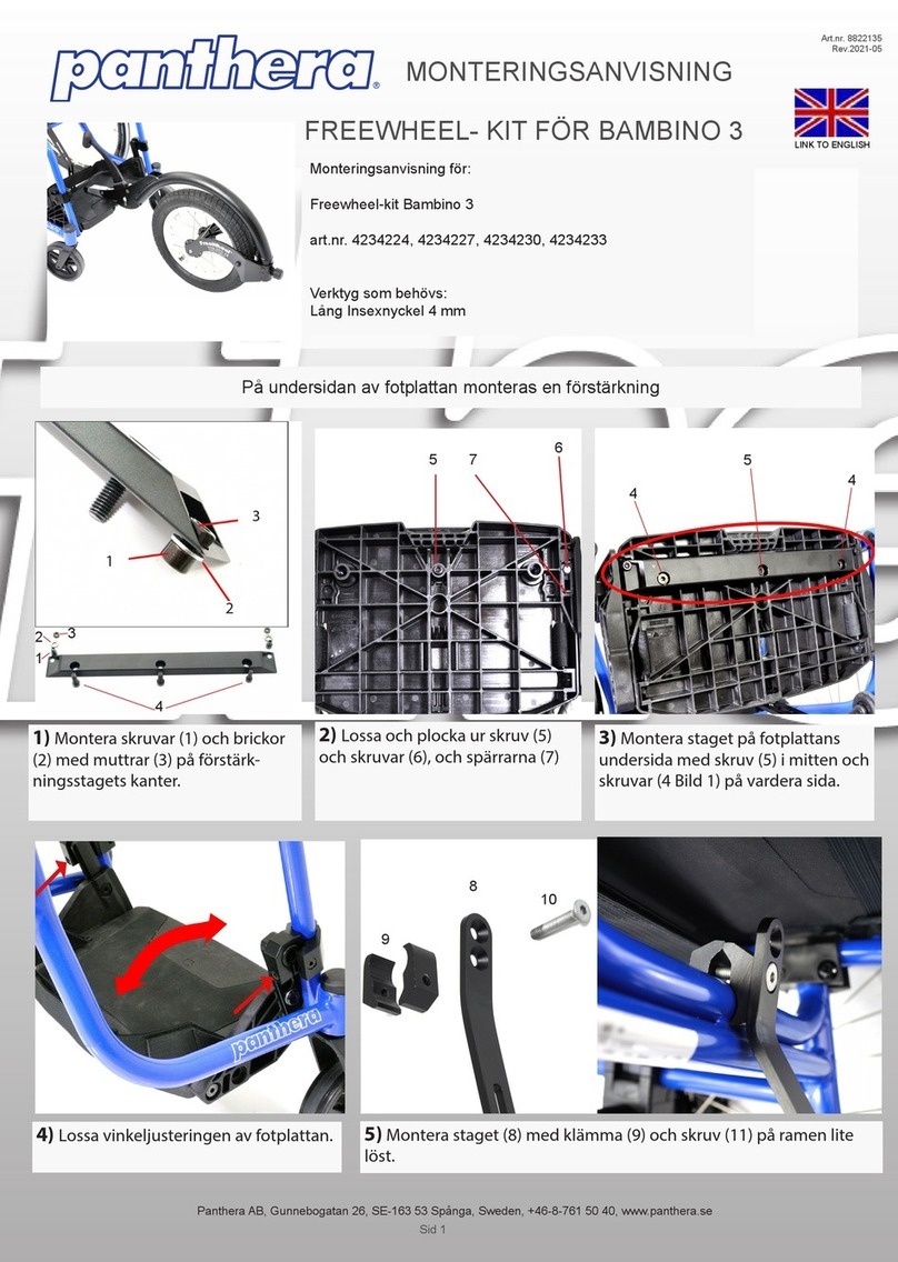 panthera Freewheel-kit Bambino 3 User manual panthera Freewheel-kit Bambino 3 User manual