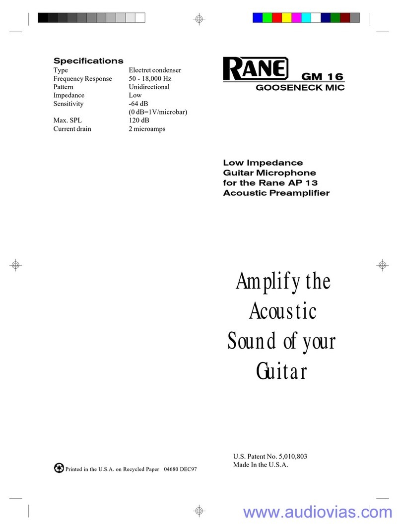 Rane GM 16 instructions