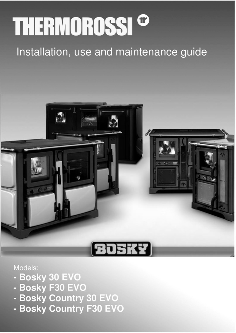 THERMOROSSI Bosky 30 EVO Installation and operating instructions