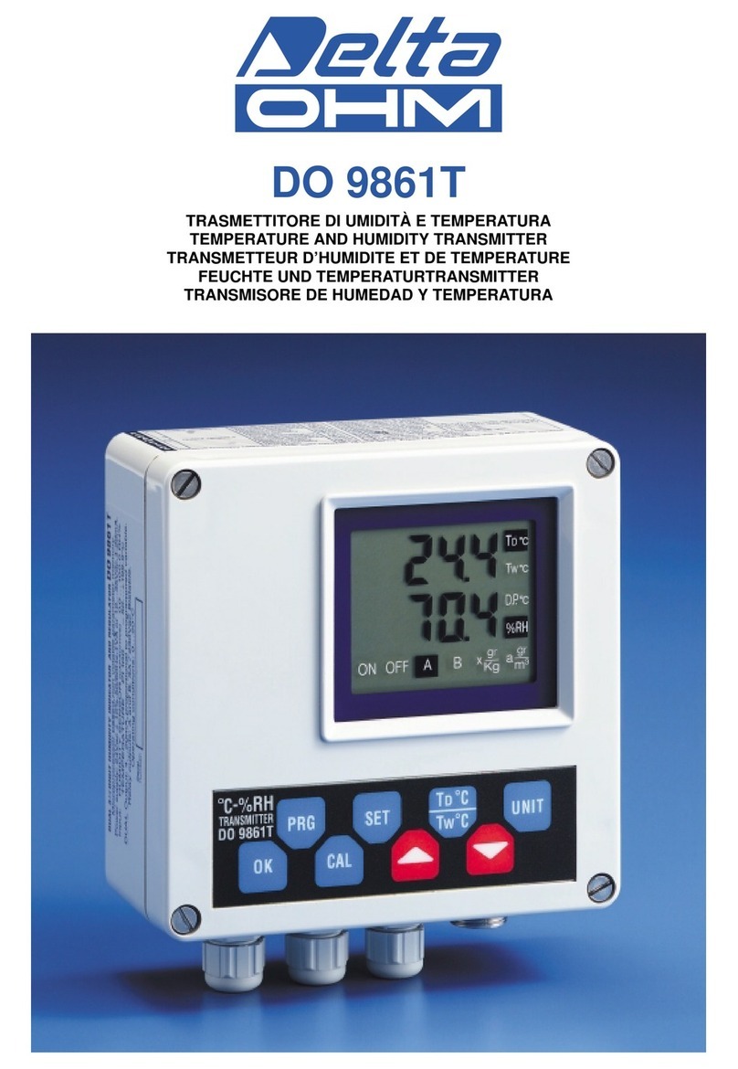 Delta OHM DO 9861T manual