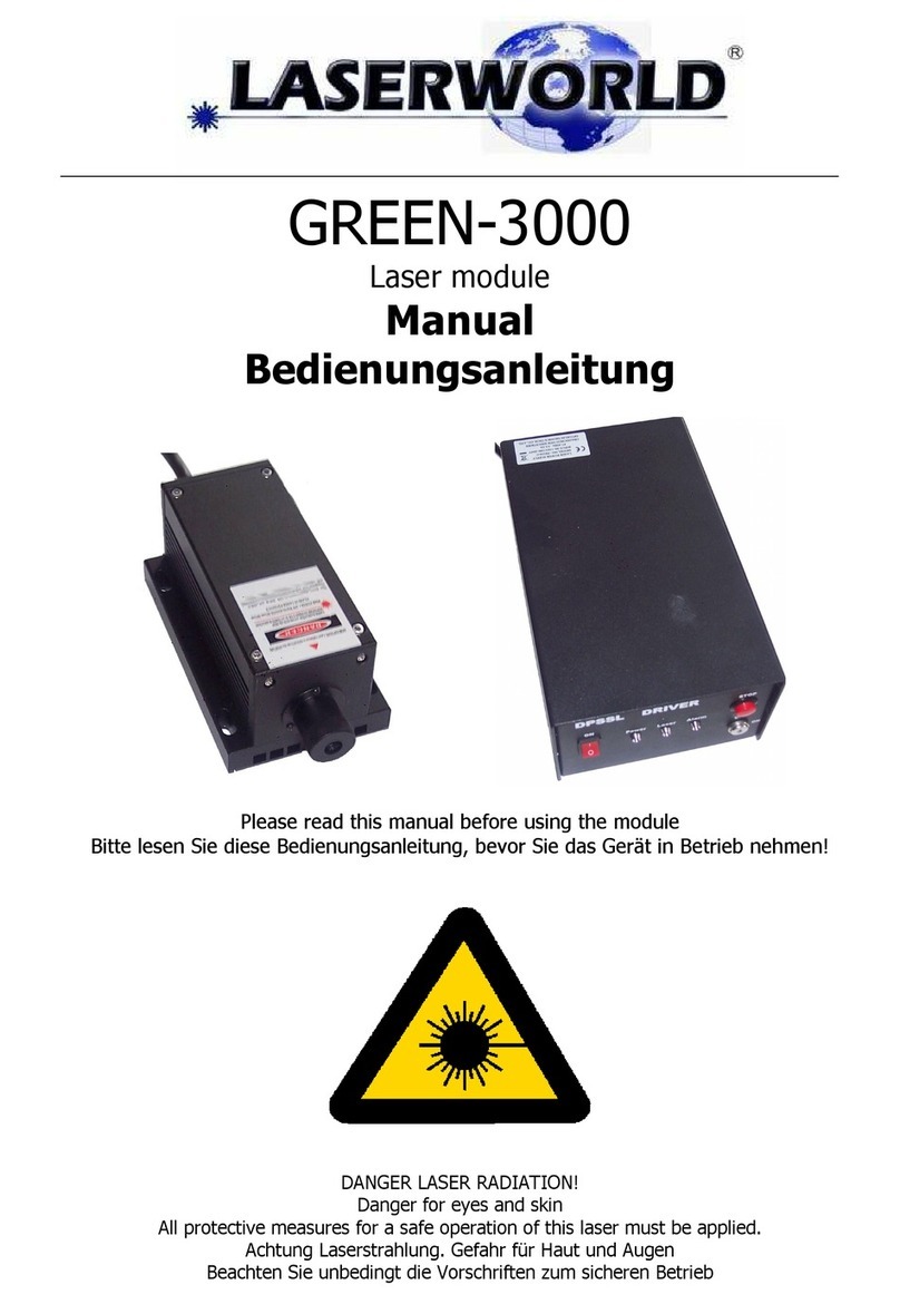 Laserworld GREEN-3000 User manual