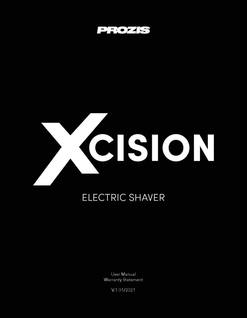 PROZIS Xcision User Manual Warranty Statement