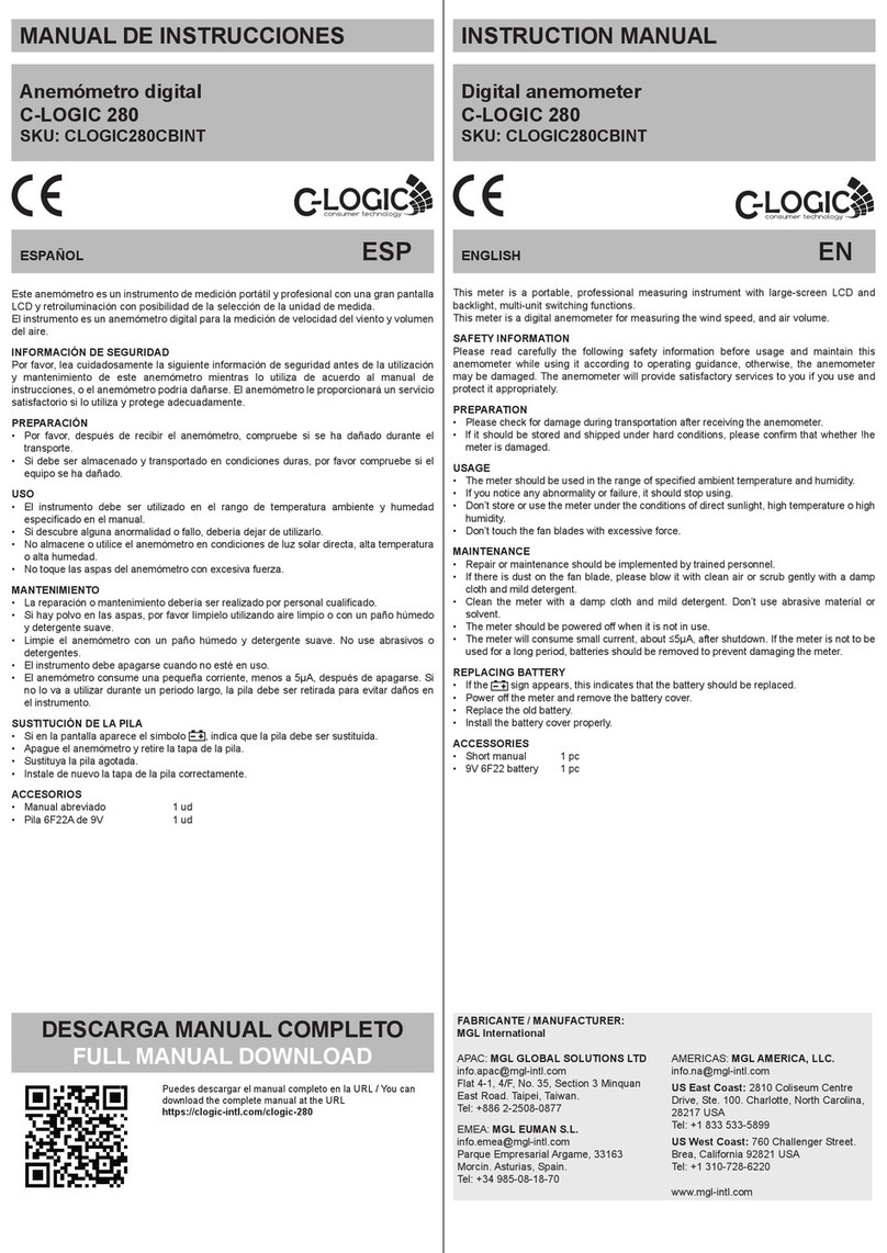 C-LOGIC 280 User manual