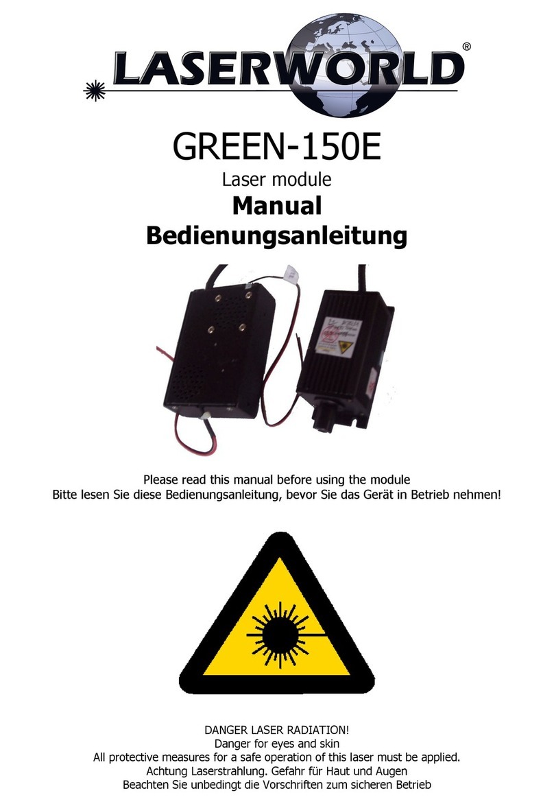 Laserworld GREEN-150E manual