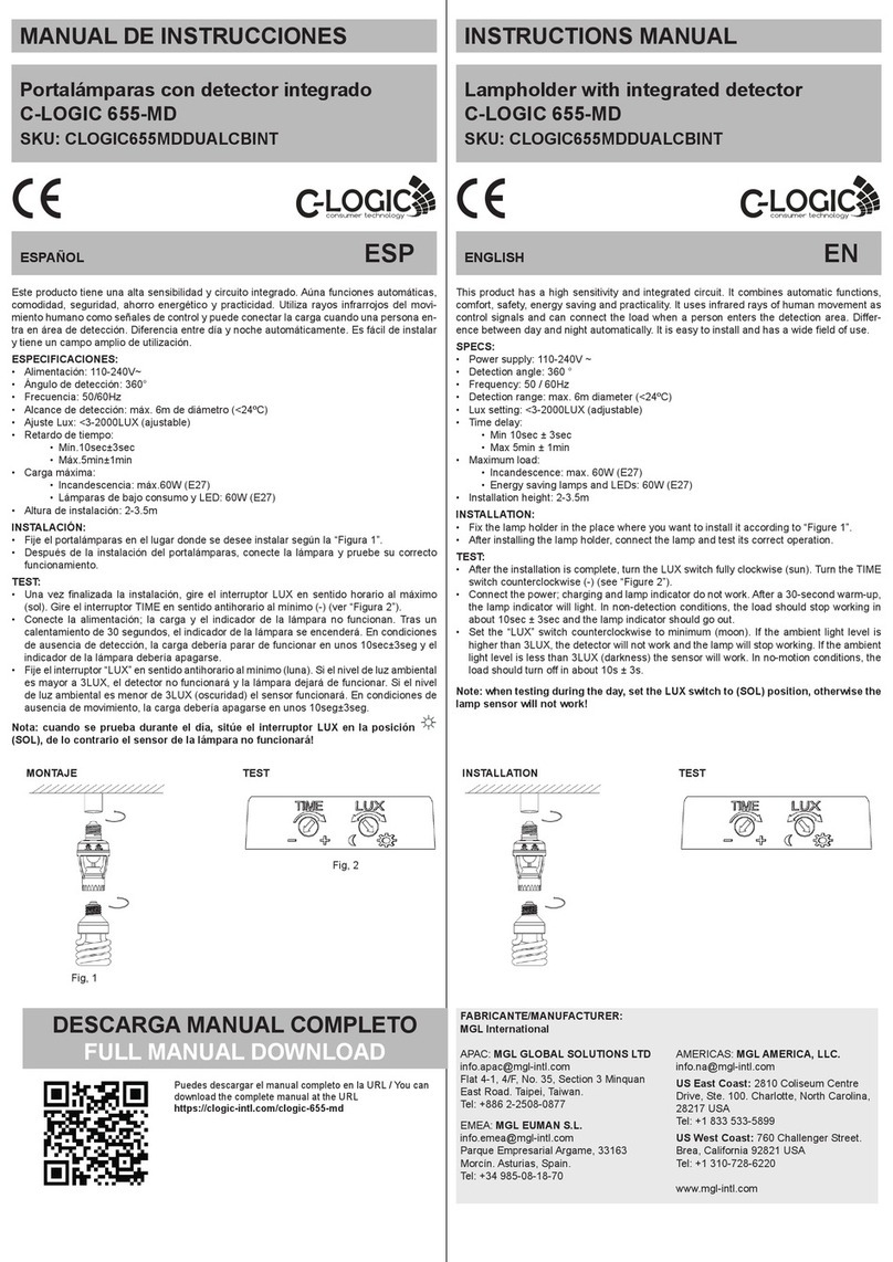 C-LOGIC 655-MD instruction manual