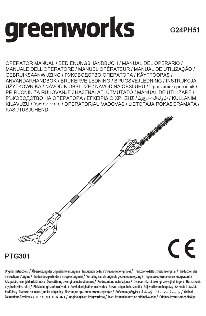 GreenWorks G24PH51 Operator's manual