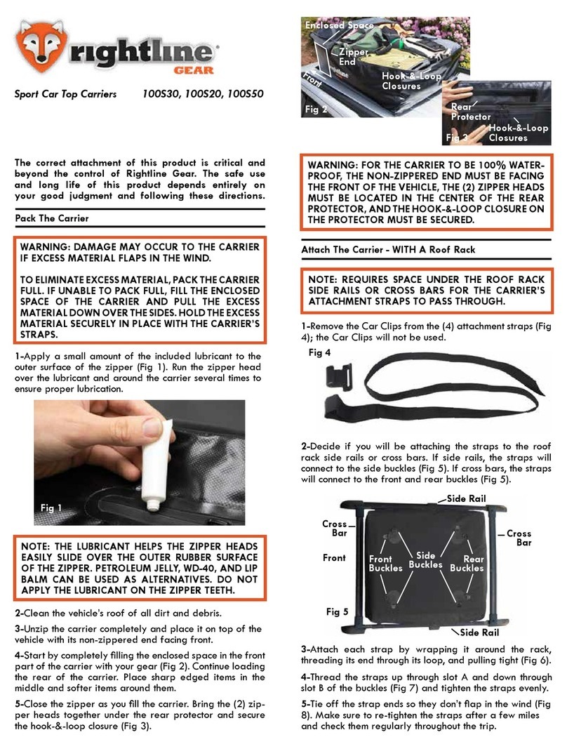 Rightline Gear 100S30 quick start guide Rightline Gear 100S30 quick start guide