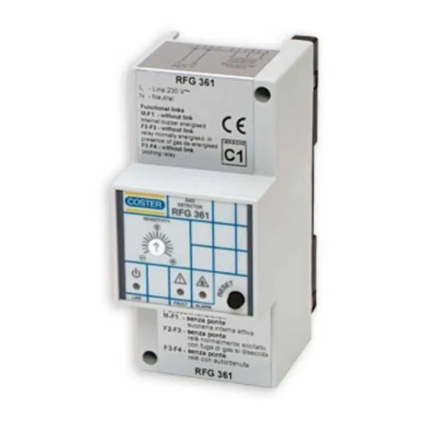 Coster RFG 361 User manual