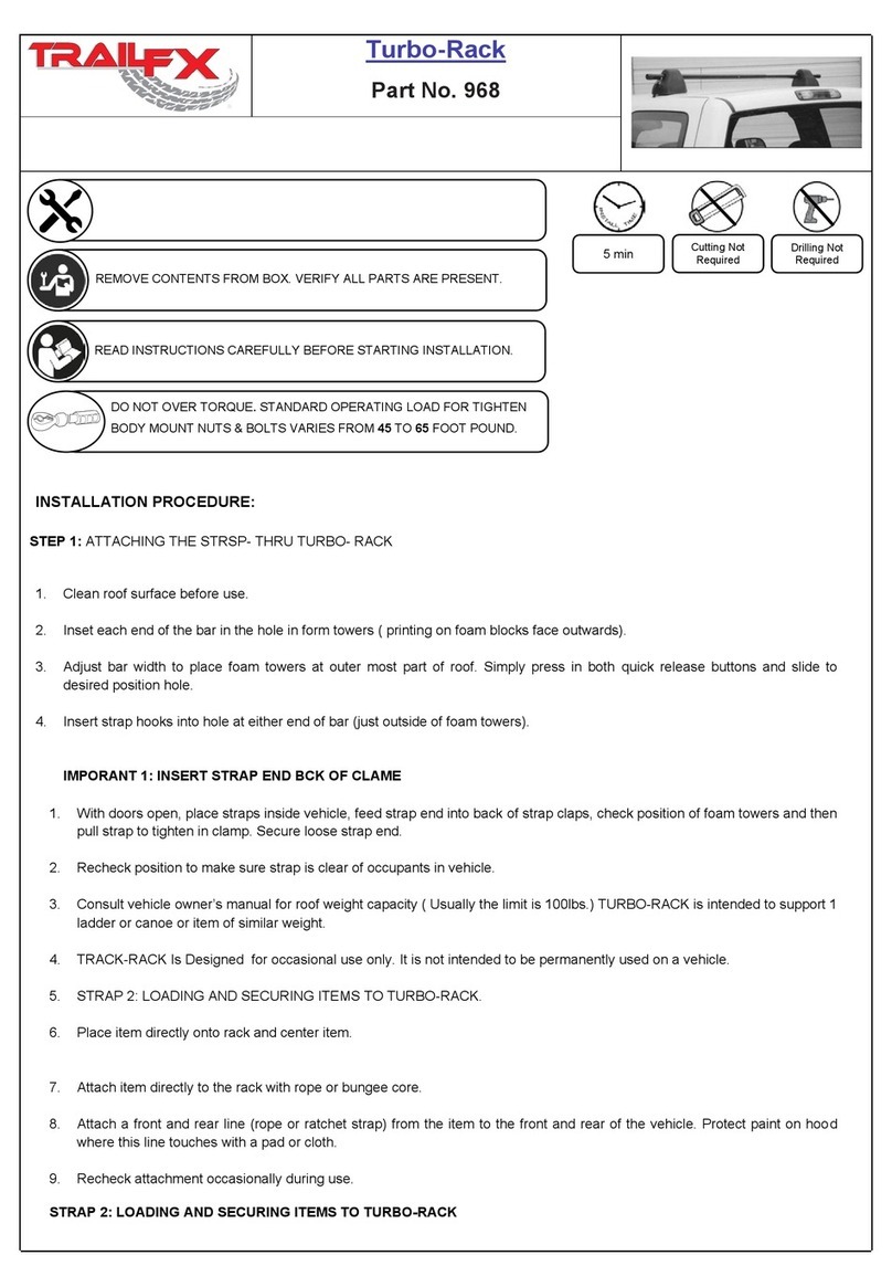 TrailFX 968 User manual