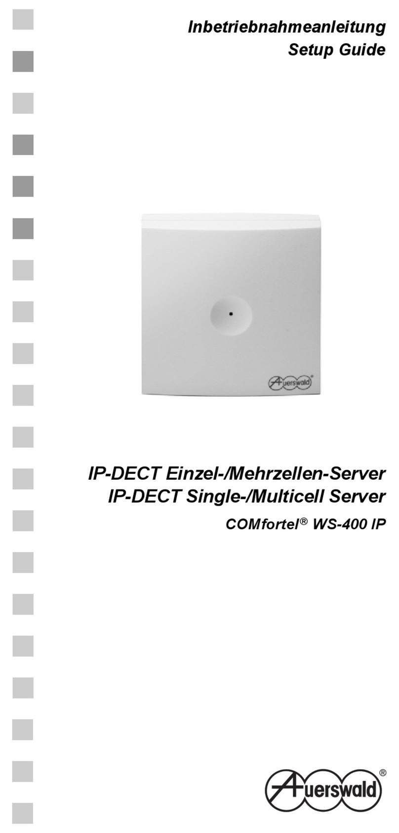 Auerswald COMfortel WS-400 IP Setup guide