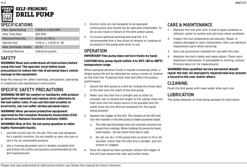 Power Fist 8887275 quick start guide Power Fist 8887275 quick start guide