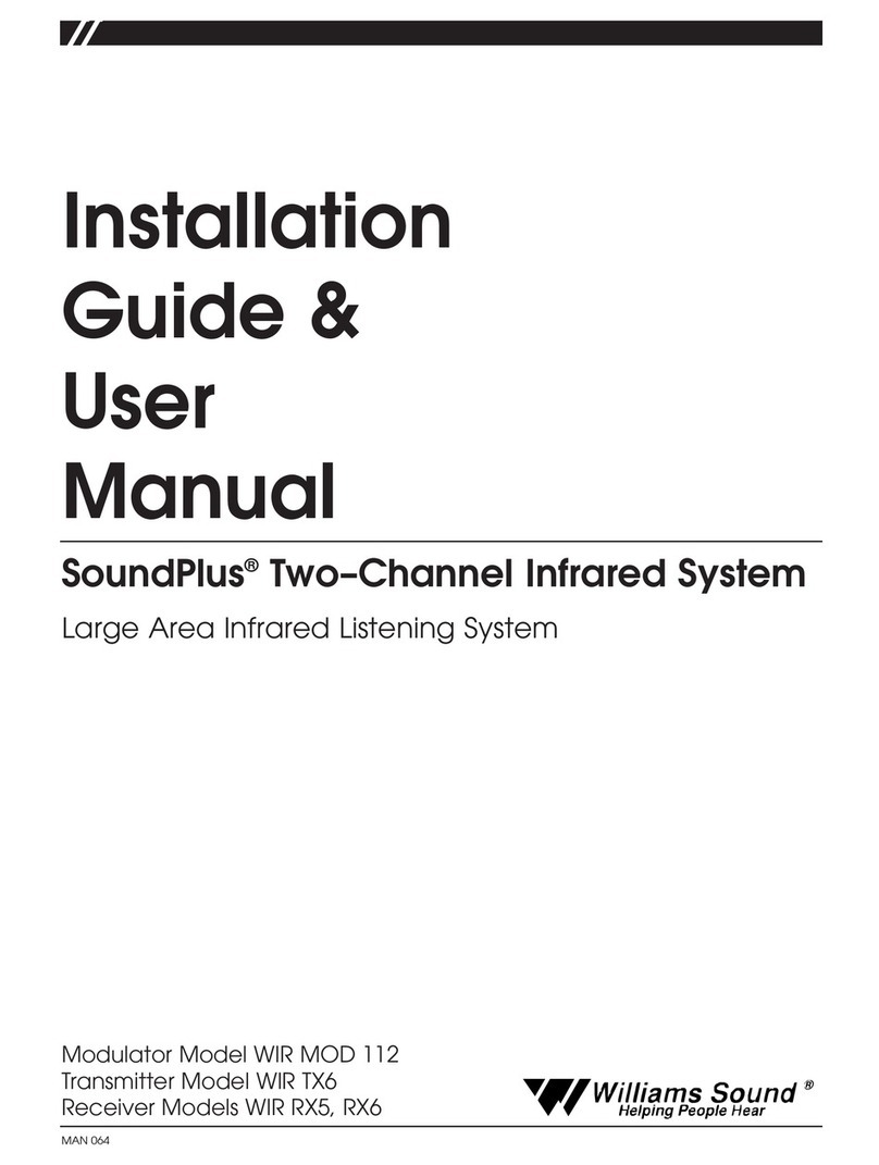 Williams Sound MOD 112 Installation guide & user manual