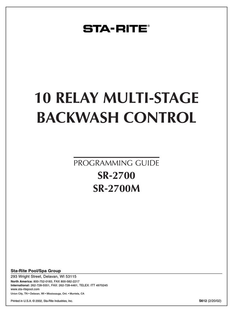 STA-RITE SR-2700 Operating instructions
