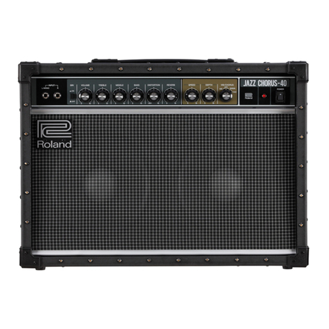 Roland JC-40 Operating and maintenance manual