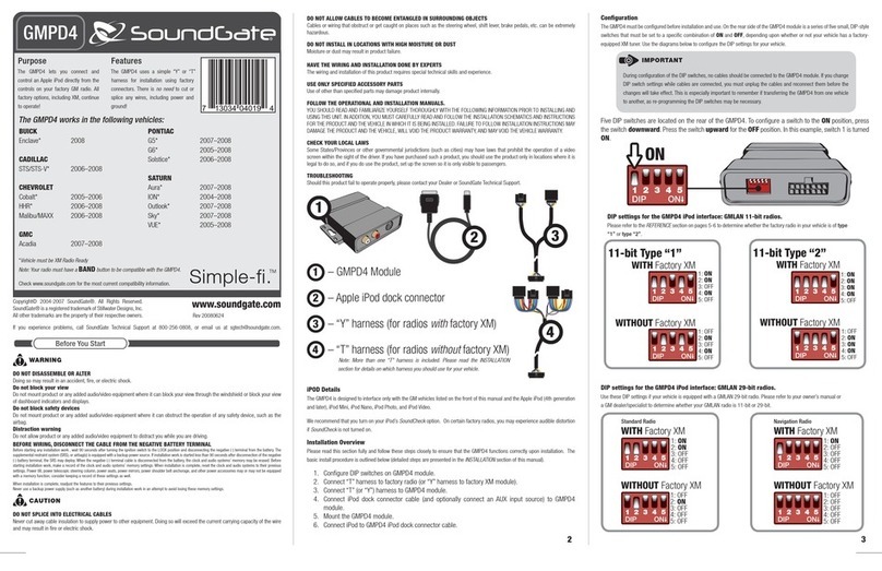 SoundGate GMPD4 quick start guide