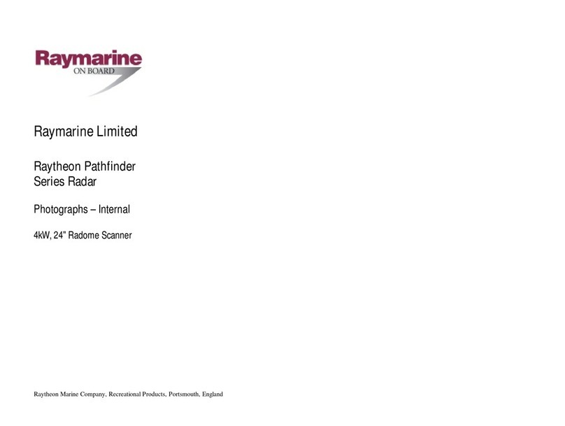 Raymarine Raytheon Pathfinder Series quick start guide