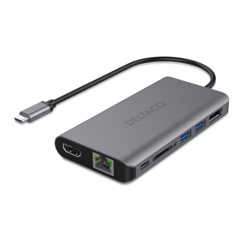Nordic DELTACO USBC-HDMI19 User manual