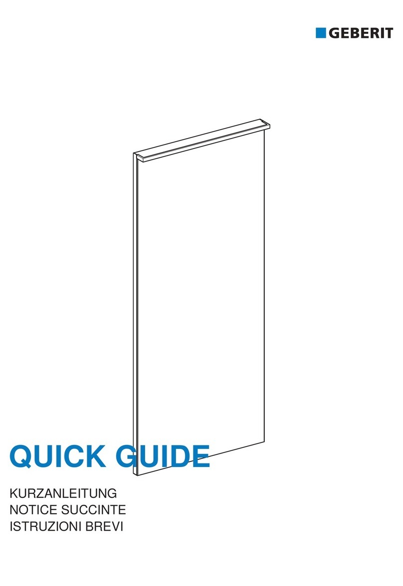 Geberit Xeno2 500.521.00.1 quick guide