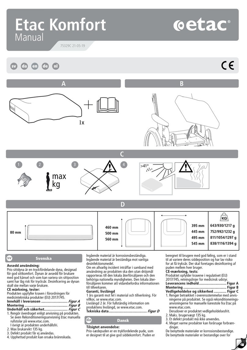 Etac Komfort Prio User manual