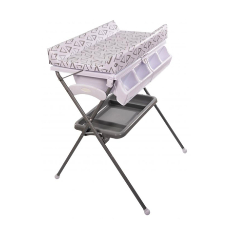 Bojungle B-Luxury Folding Table Pennsylvania Grey User manual