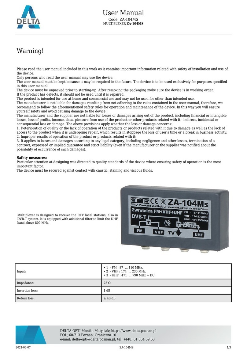 AMS ZA-104MS User manual