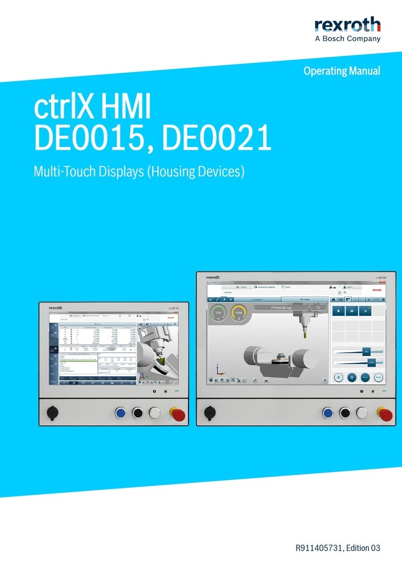 Bosch Rexroth ctrlX HMI DE0015 User manual