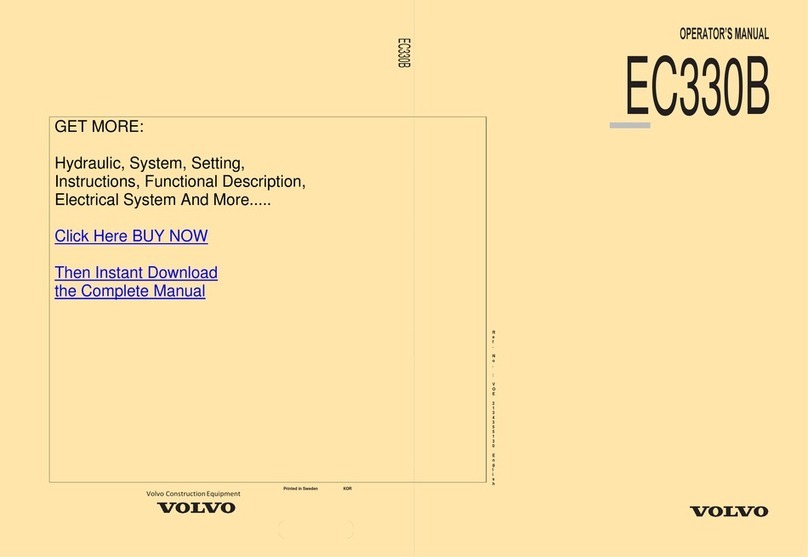 Volvo EC330B Operator's manual