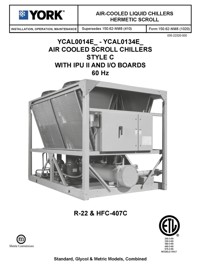 York YCAL0014E Series Owner's manual