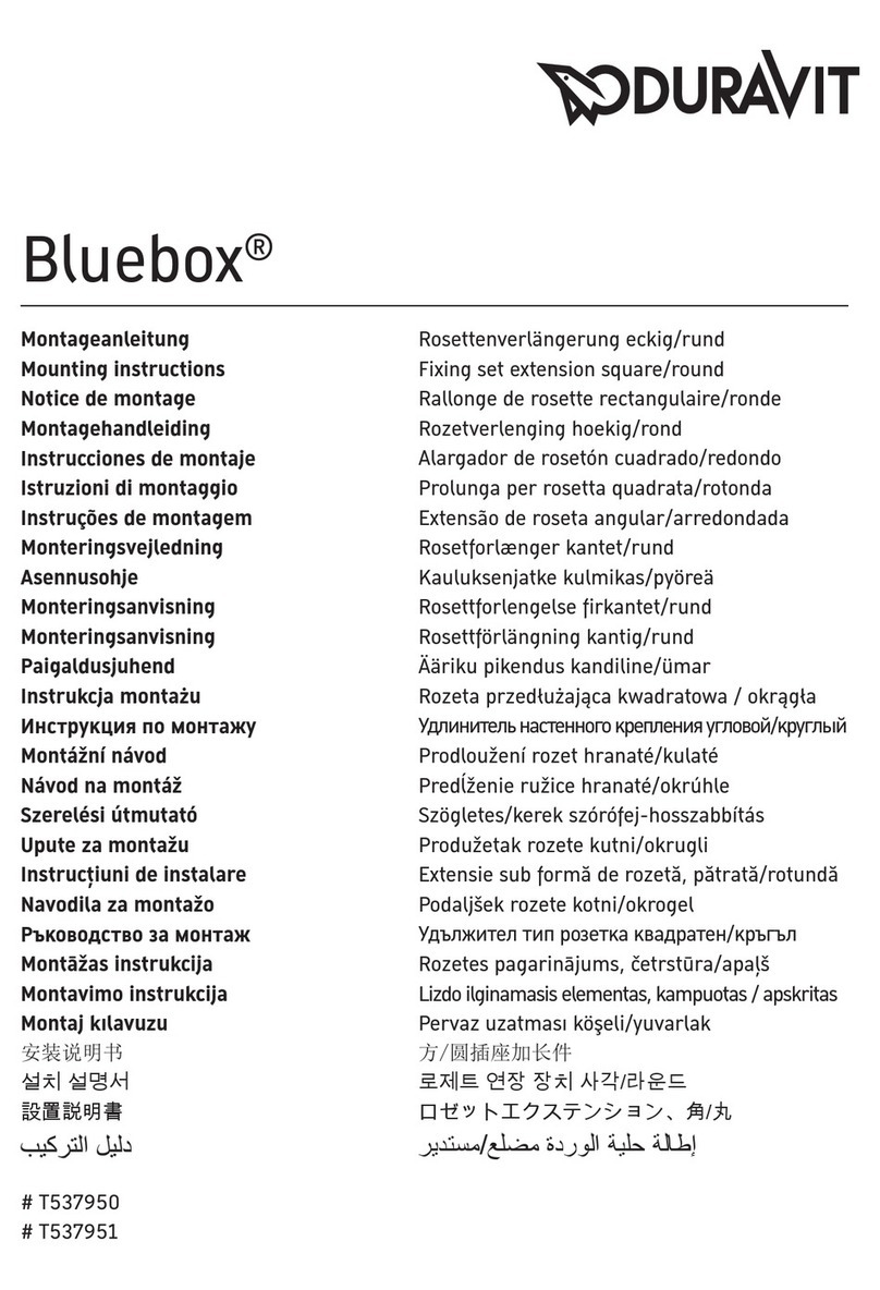 DURAVIT Bluebox T537950 User manual DURAVIT Bluebox T537950 User manual