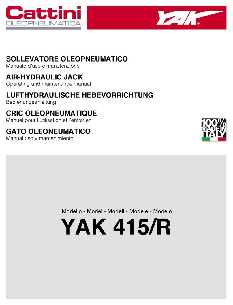 Cattini Oleopneumatica YAK 415/R Operating instructions Cattini Oleopneumatica YAK 415/R Operating instructions