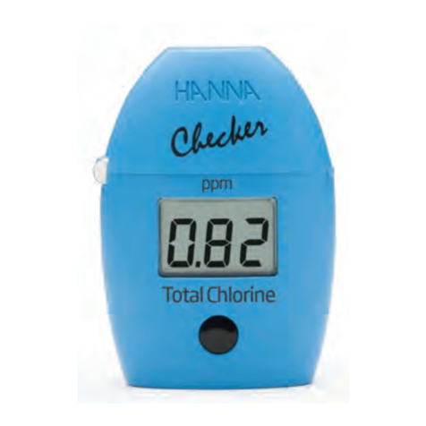 Hanna Instruments Total Chlorine Checker User manual