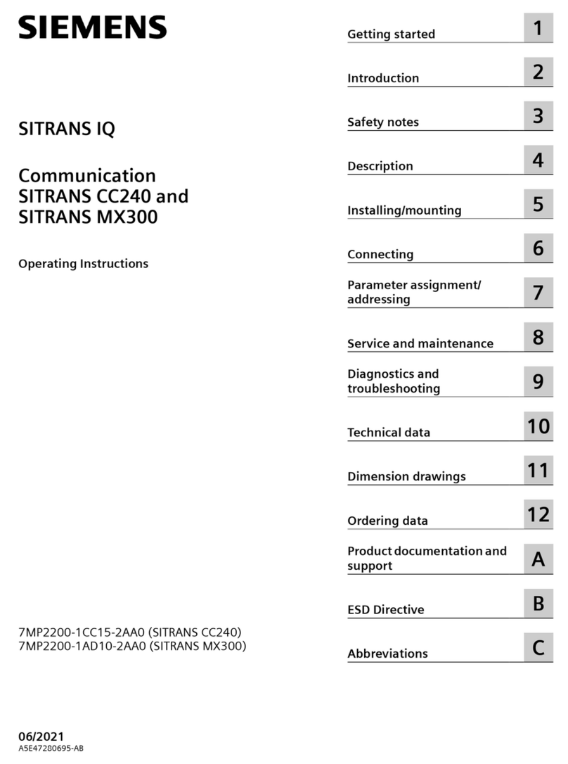 Siemens SITRANS IQ operating instructions