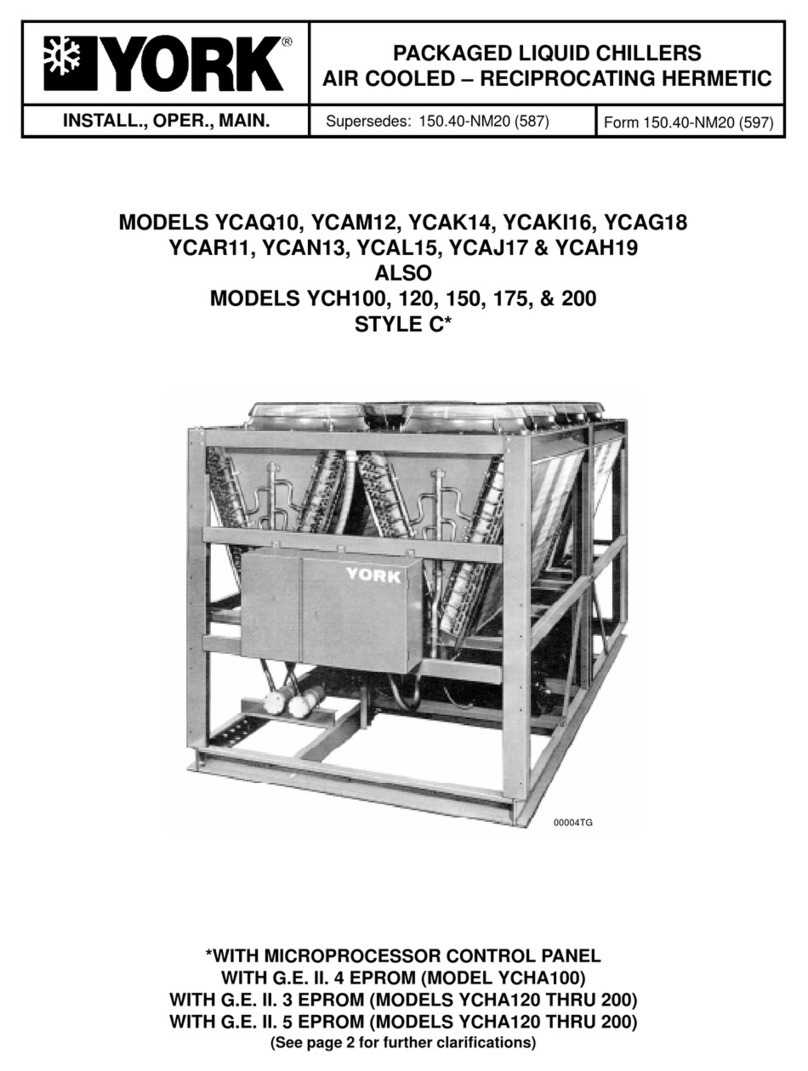 York YCAQ10 User manual