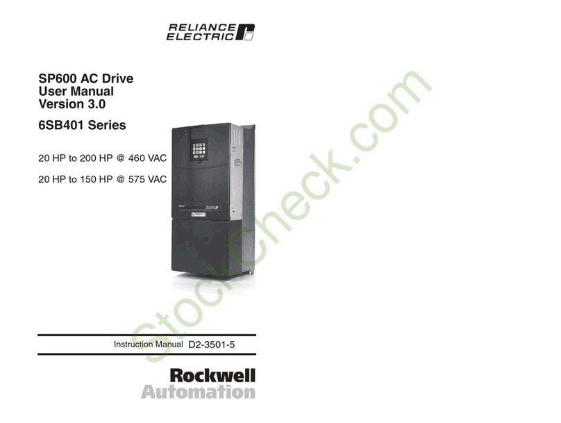 Rockwell Automation Reliance electric 6SB401 Series user manual Rockwell Automation Reliance electric 6SB401 Series user manual