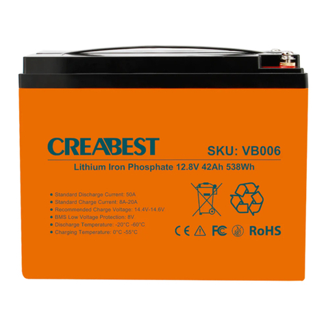 Creabest VB006-42Ah User manual