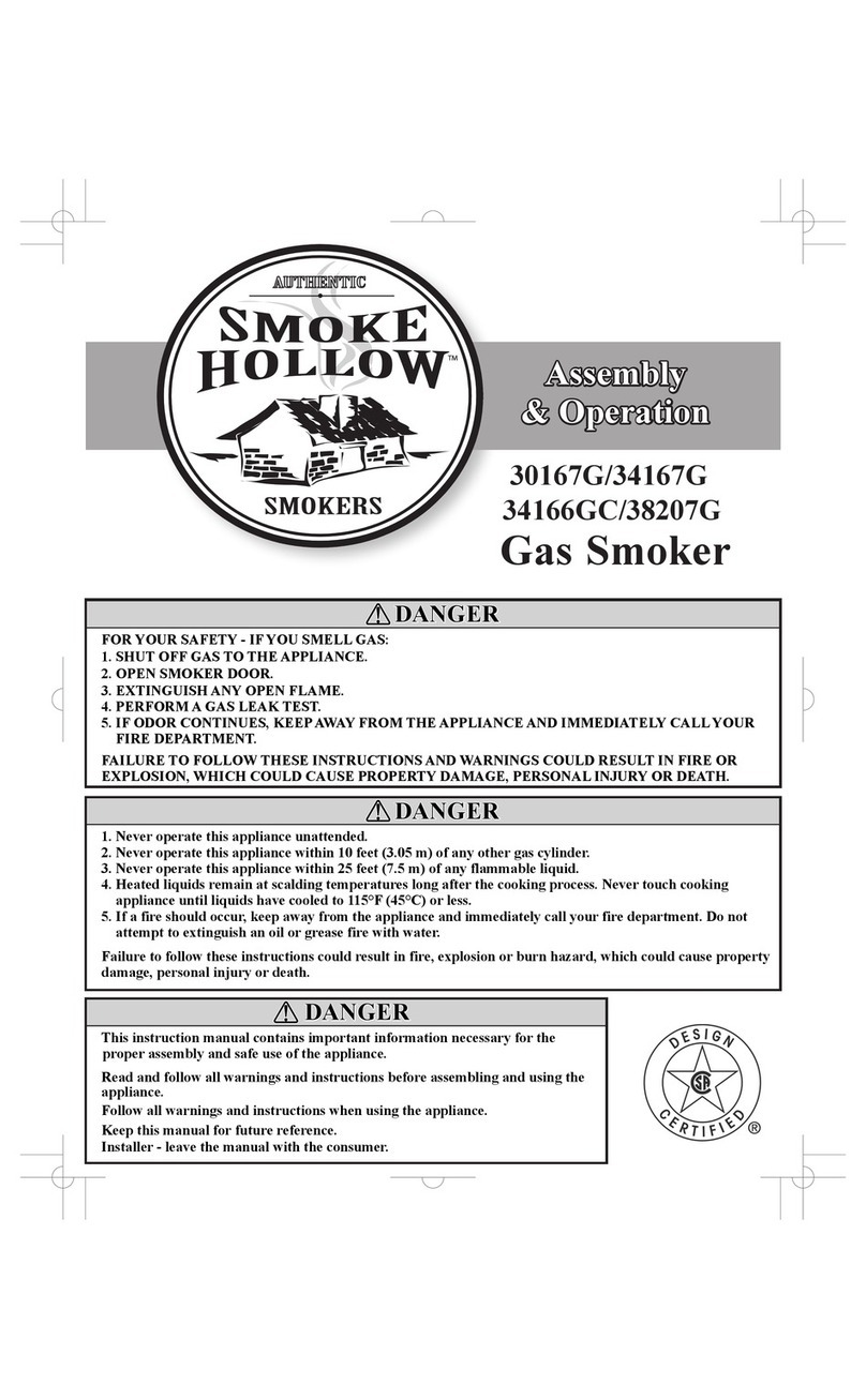 Smoke hollow 30167G Assembly & operation