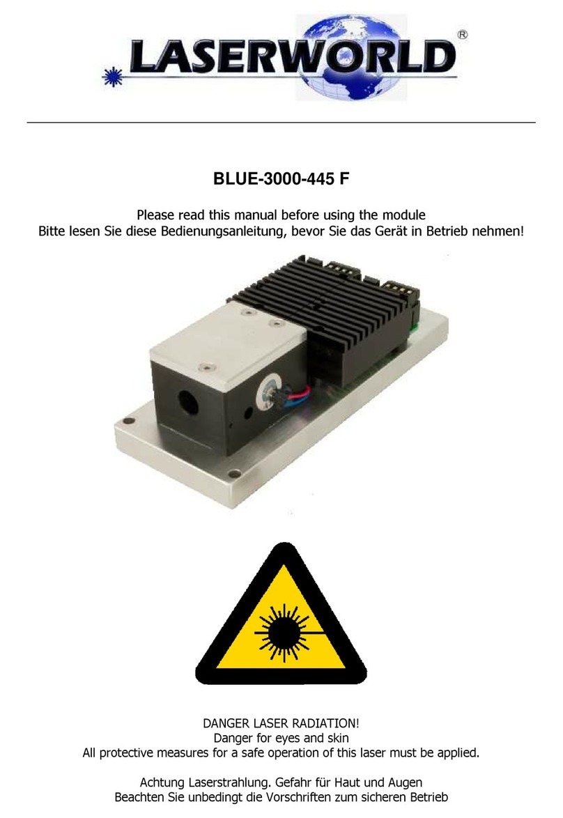 Laserworld BLUE-3000-445 F User manual Laserworld BLUE-3000-445 F User manual