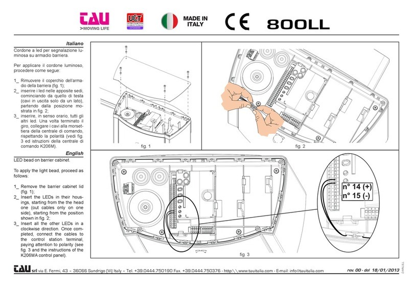 tau 800LL installation instructions