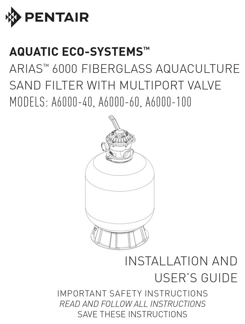 Pentair AQUATIC ECO-SYSTEMS ARIAS 6000 User manual
