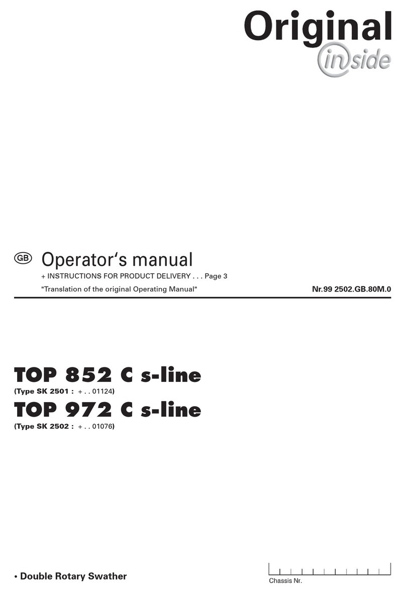 PÖTTINGER TOP 852 C s-line Operator's manual