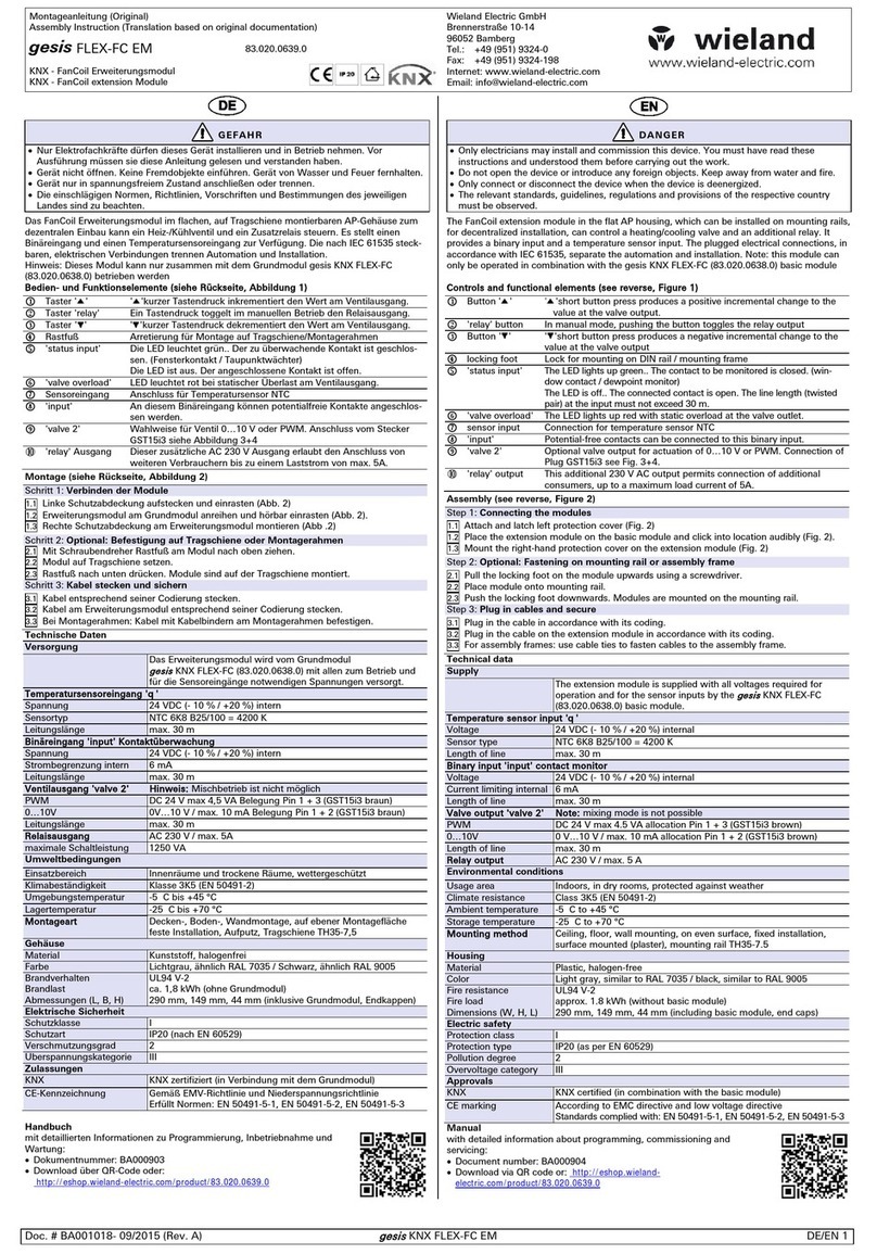 Wieland gesis FLEX-FC EM Assembly instruction