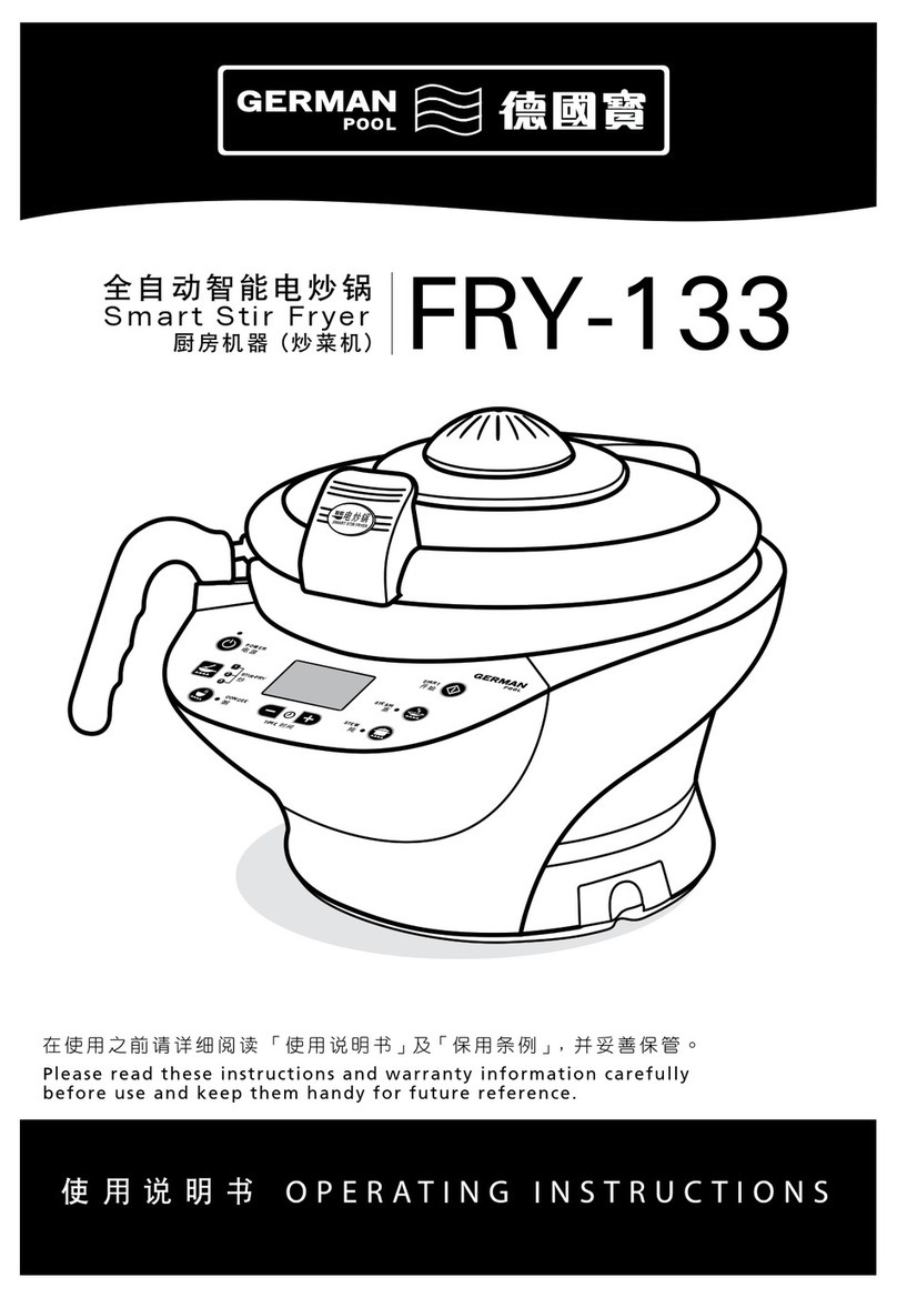 German pool FRY-133 operating instructions