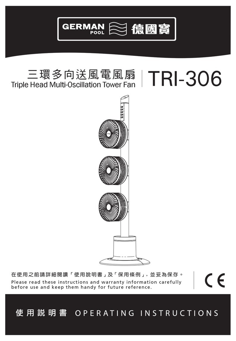 German pool TRI-306 operating instructions