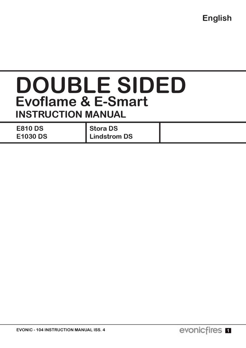 Evonicfires EVOFLAME E810 DS User manual Evonicfires EVOFLAME E810 DS User manual